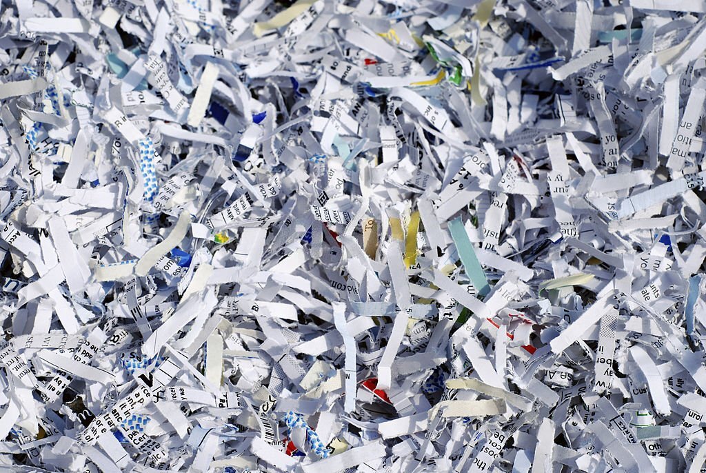 paper shredding and pulping
